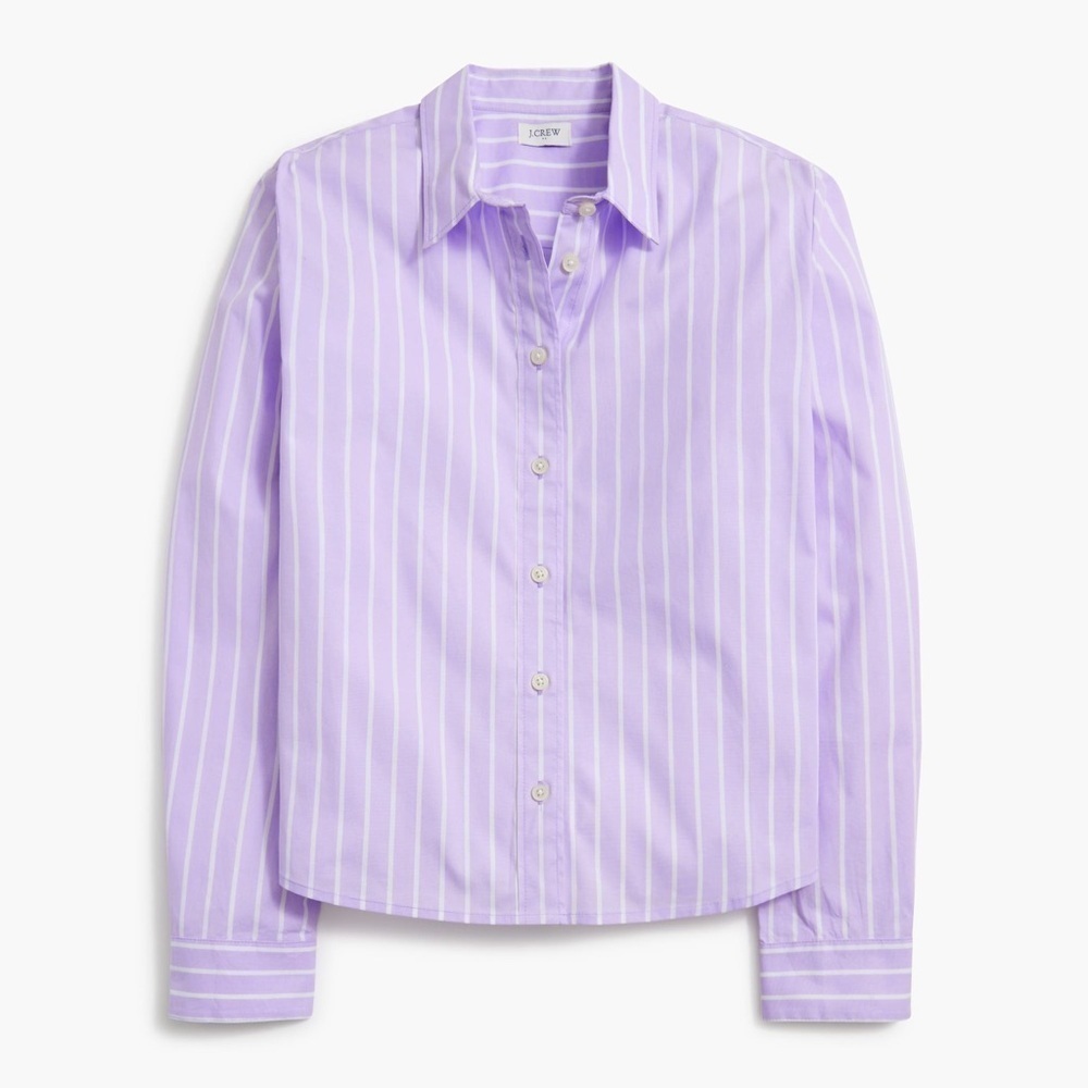 J crew Striped modern button-up shirt